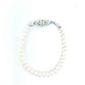 Children's Genuine Pearl Bracelet w/ Sterling Silver Fish Hook Clasp (set of 3)